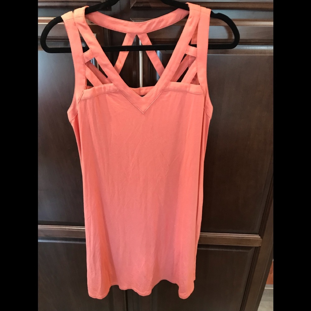 Coral A-line Boutique Dress. Sz. S. NWOT.